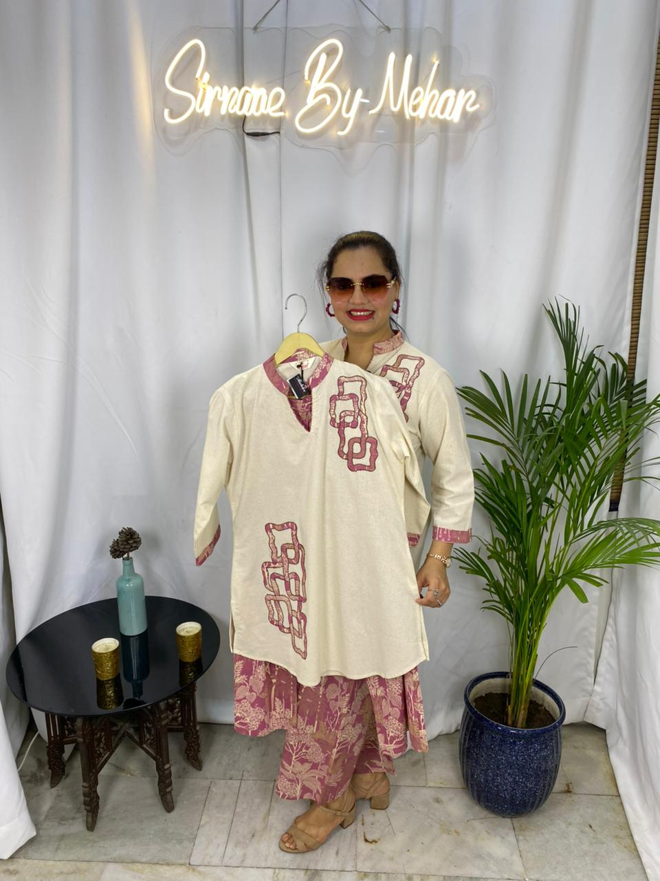 Mehar Blush Pink Bloom Set