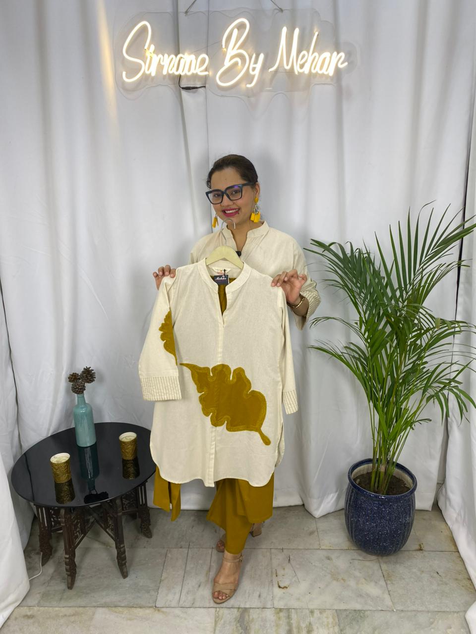 Mustard Leaf Harmony Co-ord Set