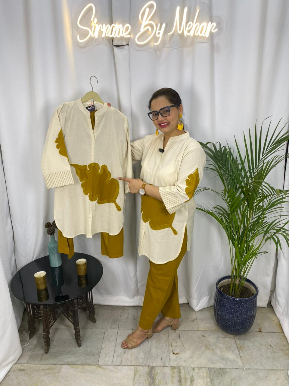 Mustard Leaf Harmony Co-ord Set