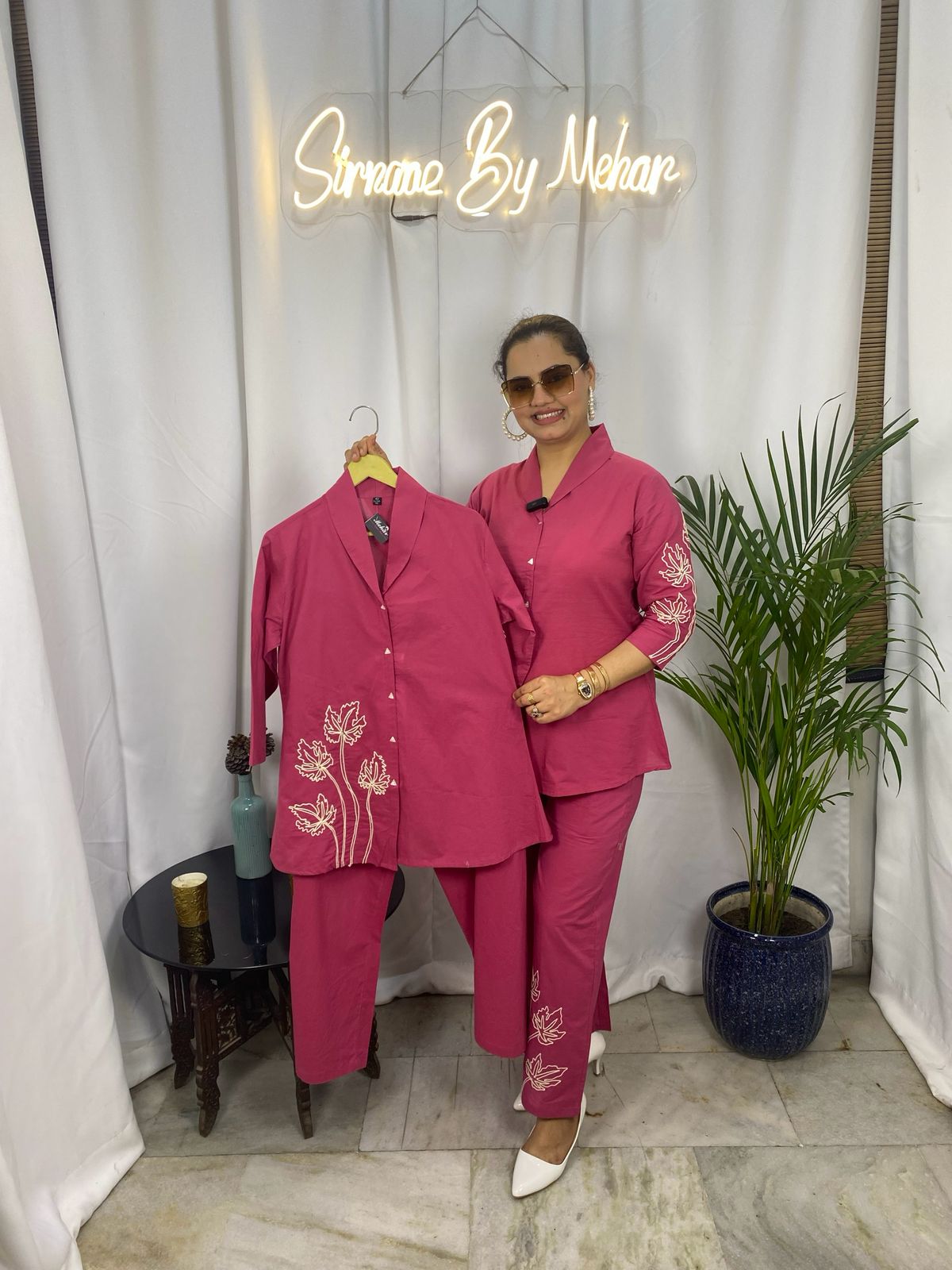 Rosé Leaf Luxe Co-ord Set