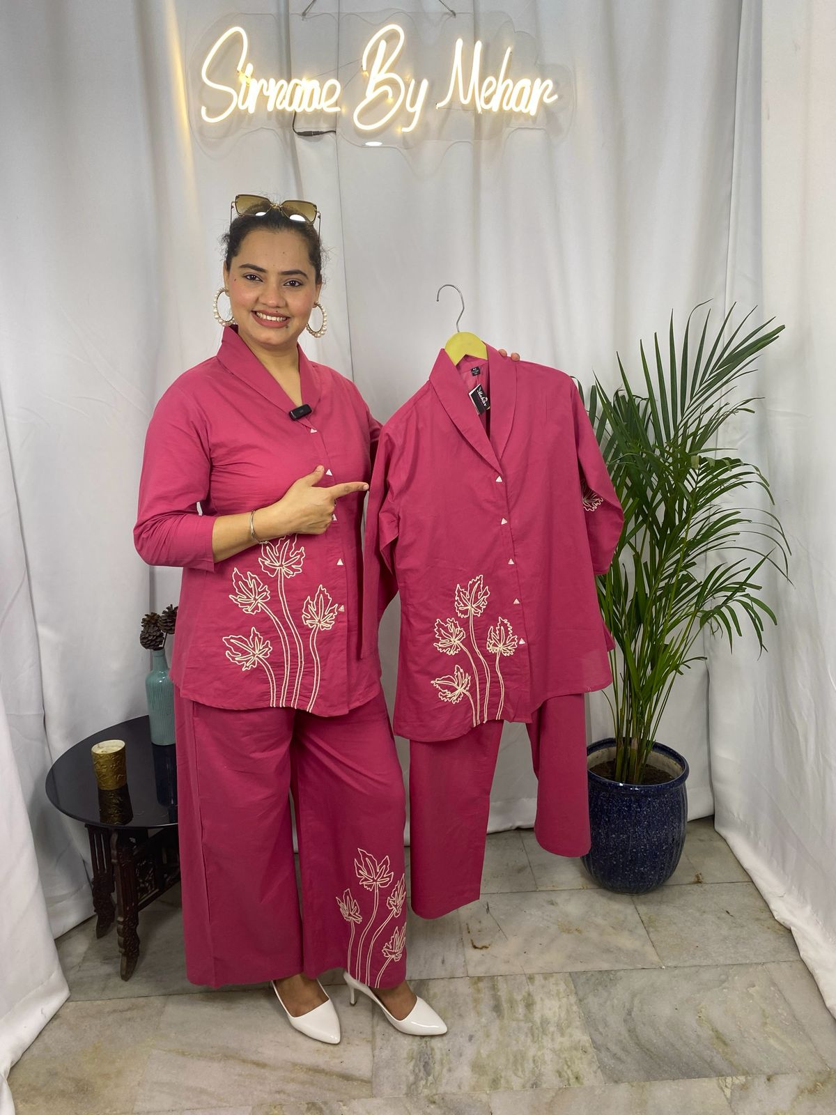 Rosé Leaf Luxe Co-ord Set