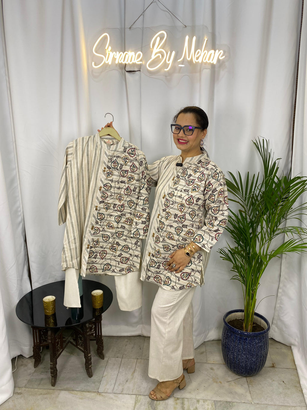 Ivory Vine Fusion Co-ord Set