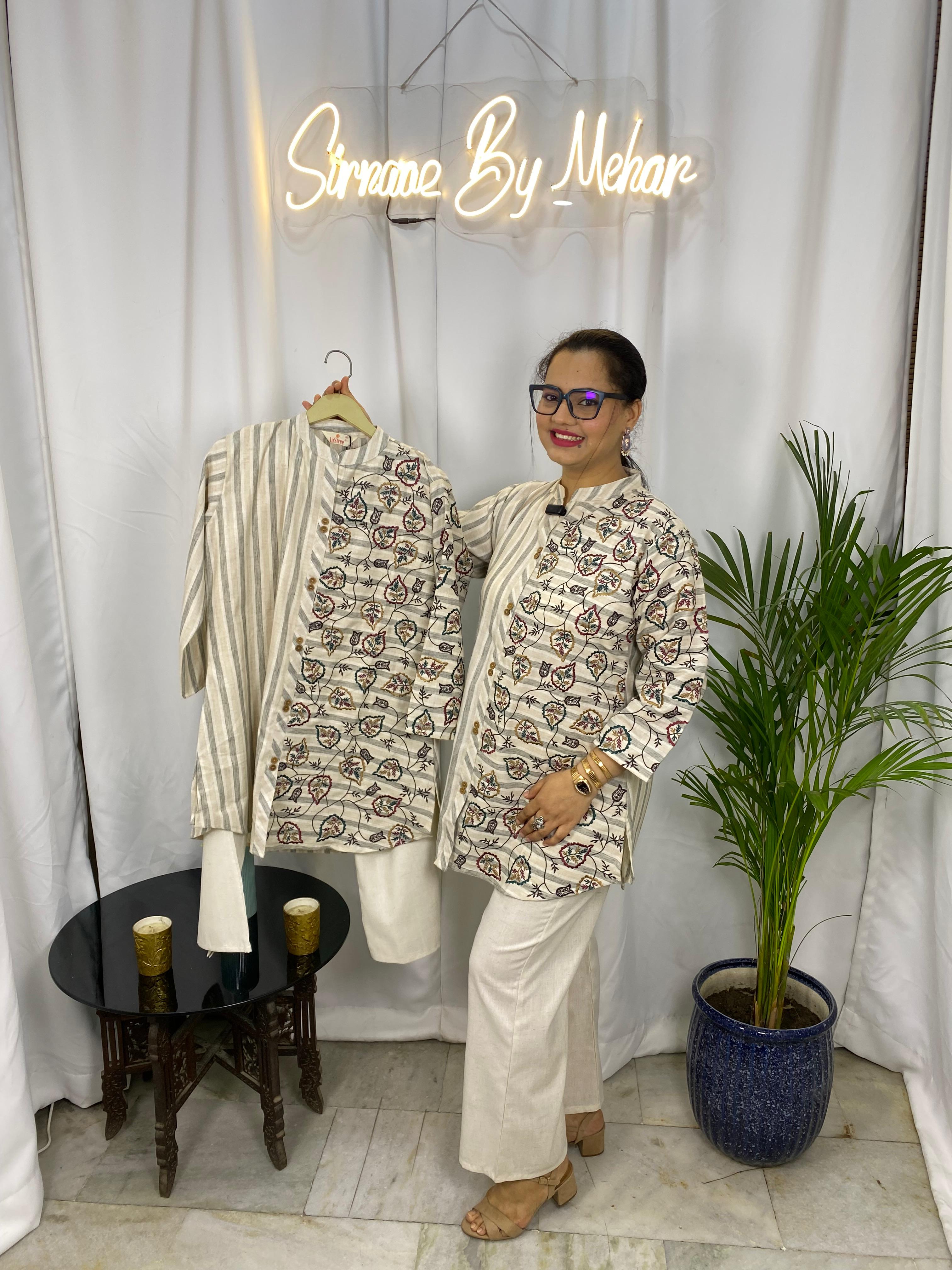 Ivory Vine Fusion Co-ord Set