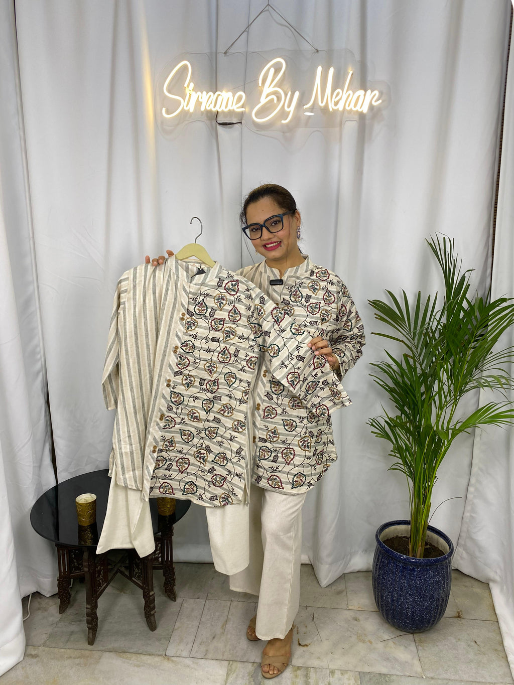Ivory Vine Fusion Co-ord Set