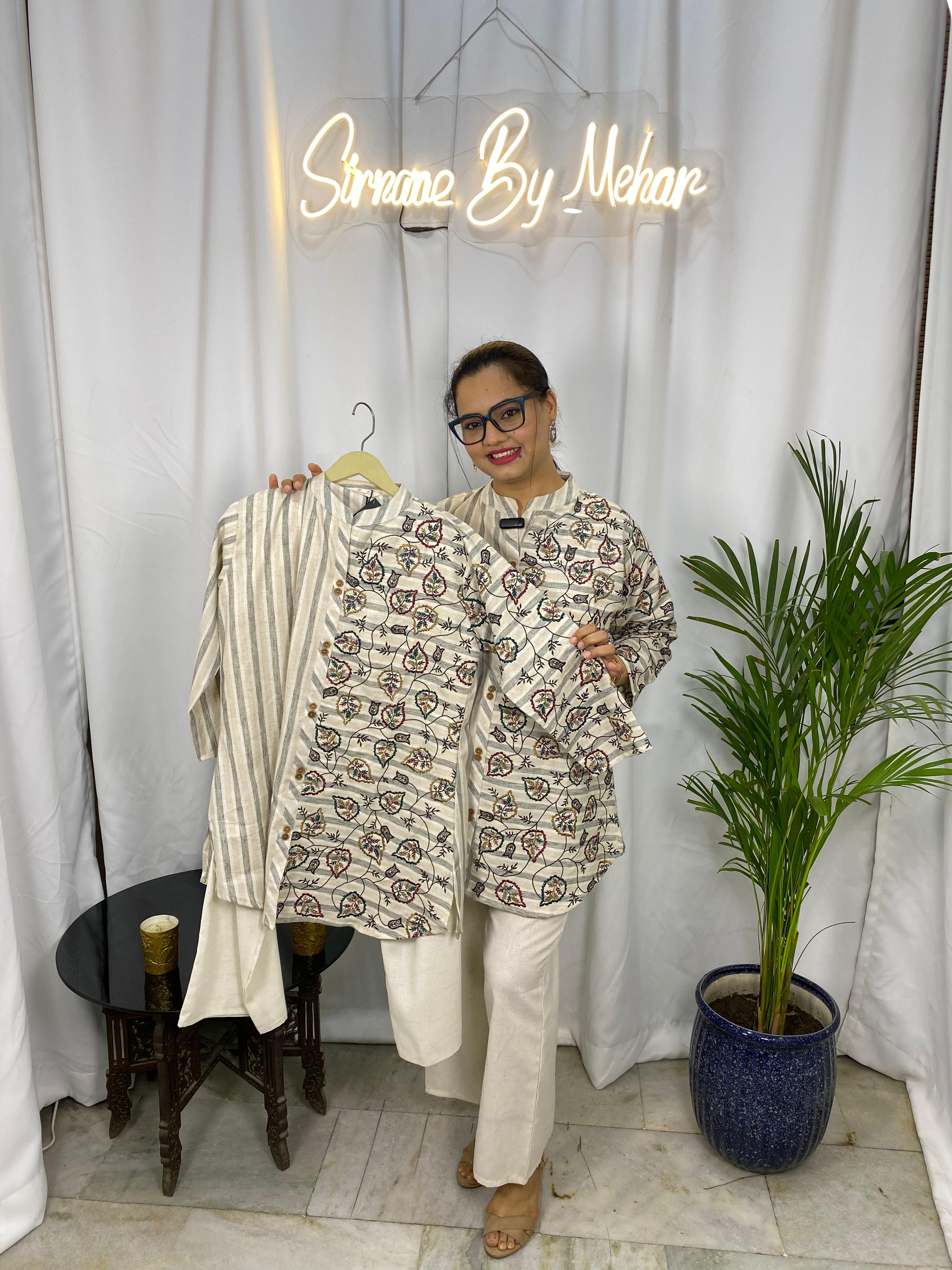 Ivory Vine Fusion Co-ord Set